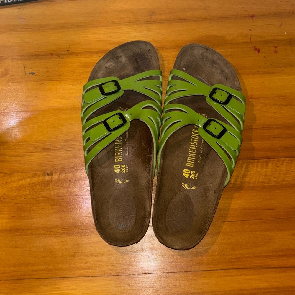 Birkenstock Green Sandals with Adjustable Straps